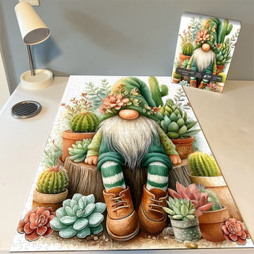 Sukkulenter Garten Gnom Jigsaw Puzzle 1000 Stücke